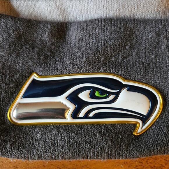 Seattle Seahawks Beanie NFL Grey Rare - Picture 2 of 4